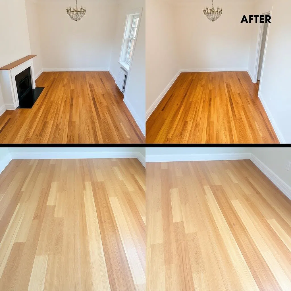 Rénovation plancher bois franc dans un triplex à Rosemont, Montréal