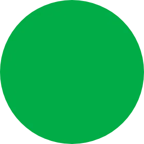 Solid green circle on black background