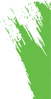 Vibrant green splash on black